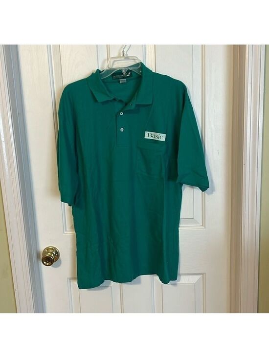 Outer Banks Other - Outer banks vintage “Basic” advertisement polo shirt. Size L. Green.